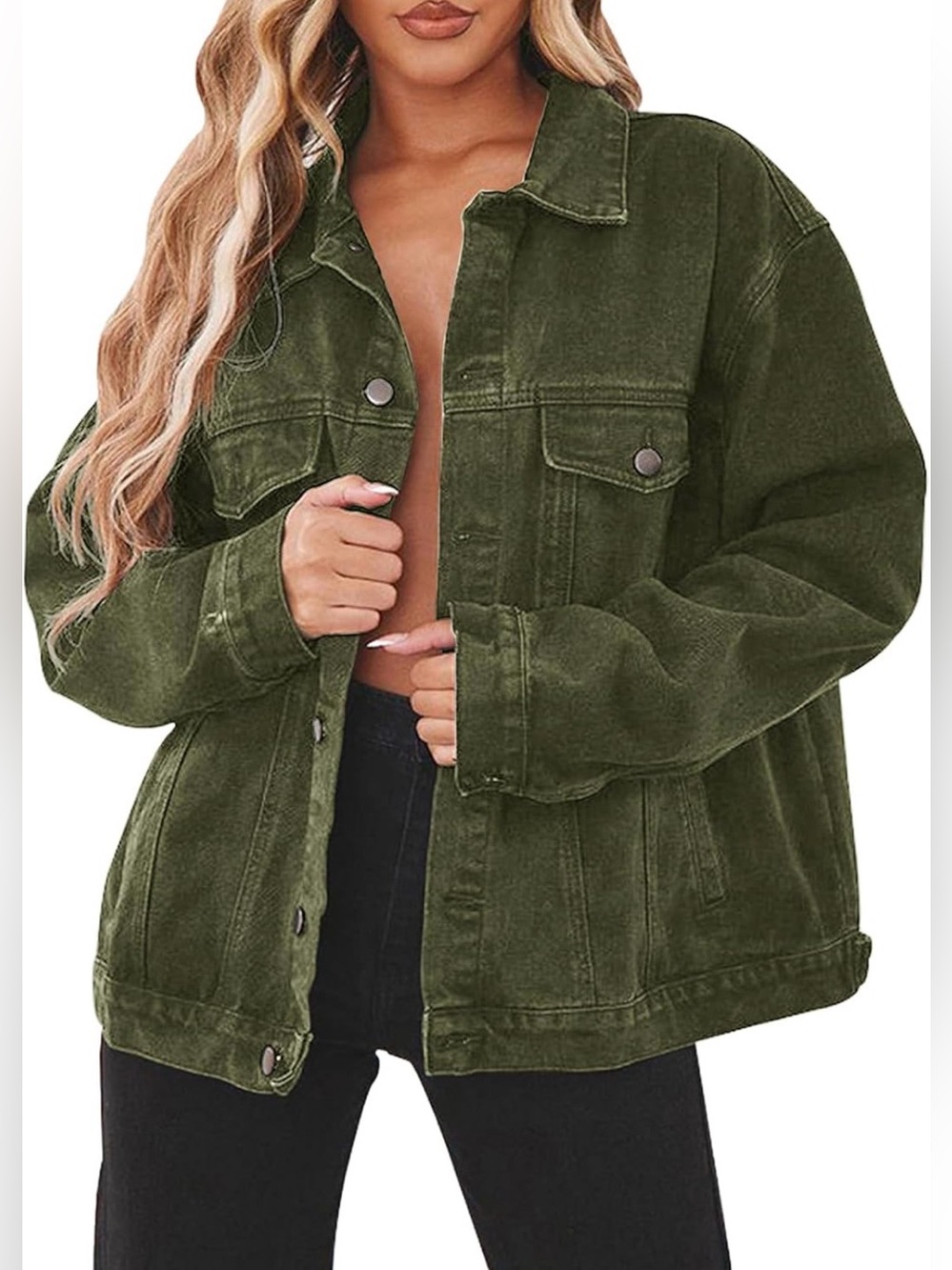 Women's oversize Denim Jacket (chose color /size s,m,l,xl,2x 3x